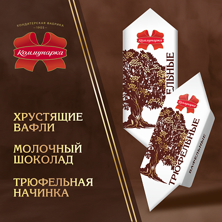 Новинка: конфета «Трюфельная» вафельная в молочном шоколаде! Новинка: конфета «Трюфельная» вафельная в молочном шоколаде!