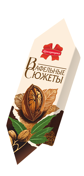 Конфеты глазированные «Вафельные сюжеты» вкус ореха пекан